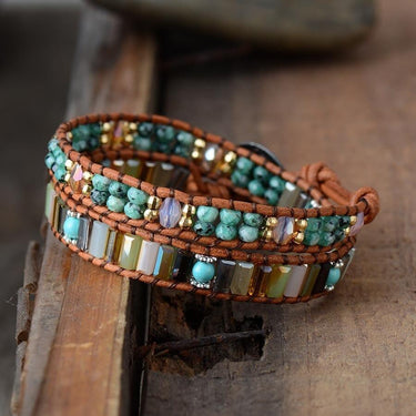 Happy Stones Africa Turquoise Wrap Bracelet-Your Soul Place